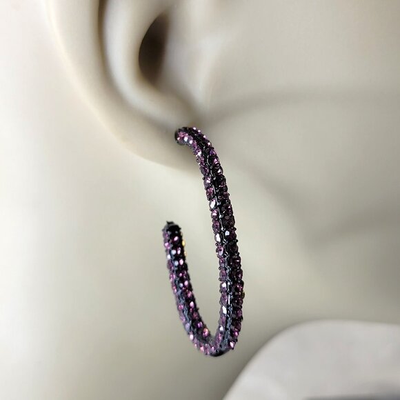 Half Hoop Earrings - Picture 2 of 10